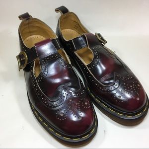 Dr Martens Vtg Mary Jane Shoes Brogue Docs sz 10